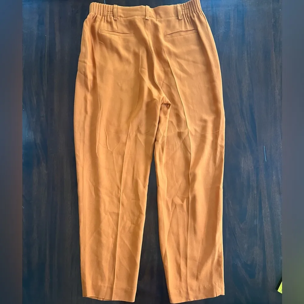 Massimo Dutti Orange Tapered Pants Women’s Size 10 (EU42) - Image 2