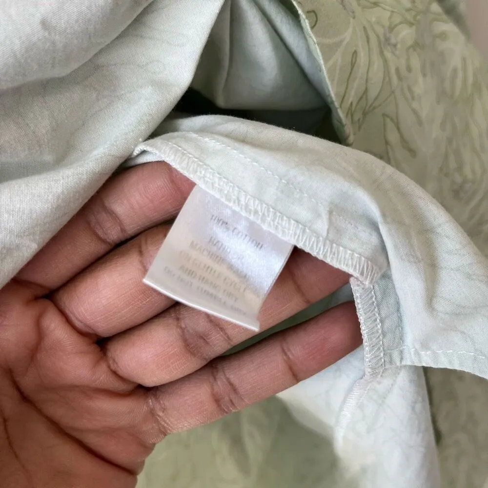 Coco Shop Nicole Dress Breadfruit Sage Green Cotton Sleeveless Maxi Dress Size M Size M - Image 11