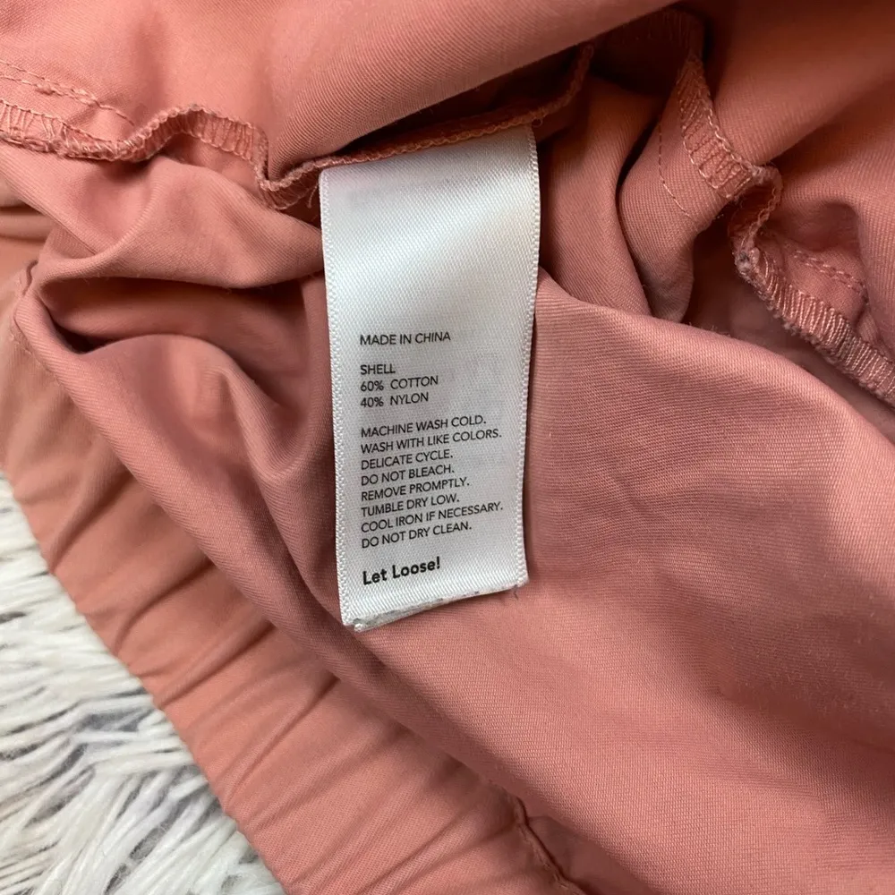 Kate Spade Saturday Pink Tie Waist Rain Shorts - Image 5