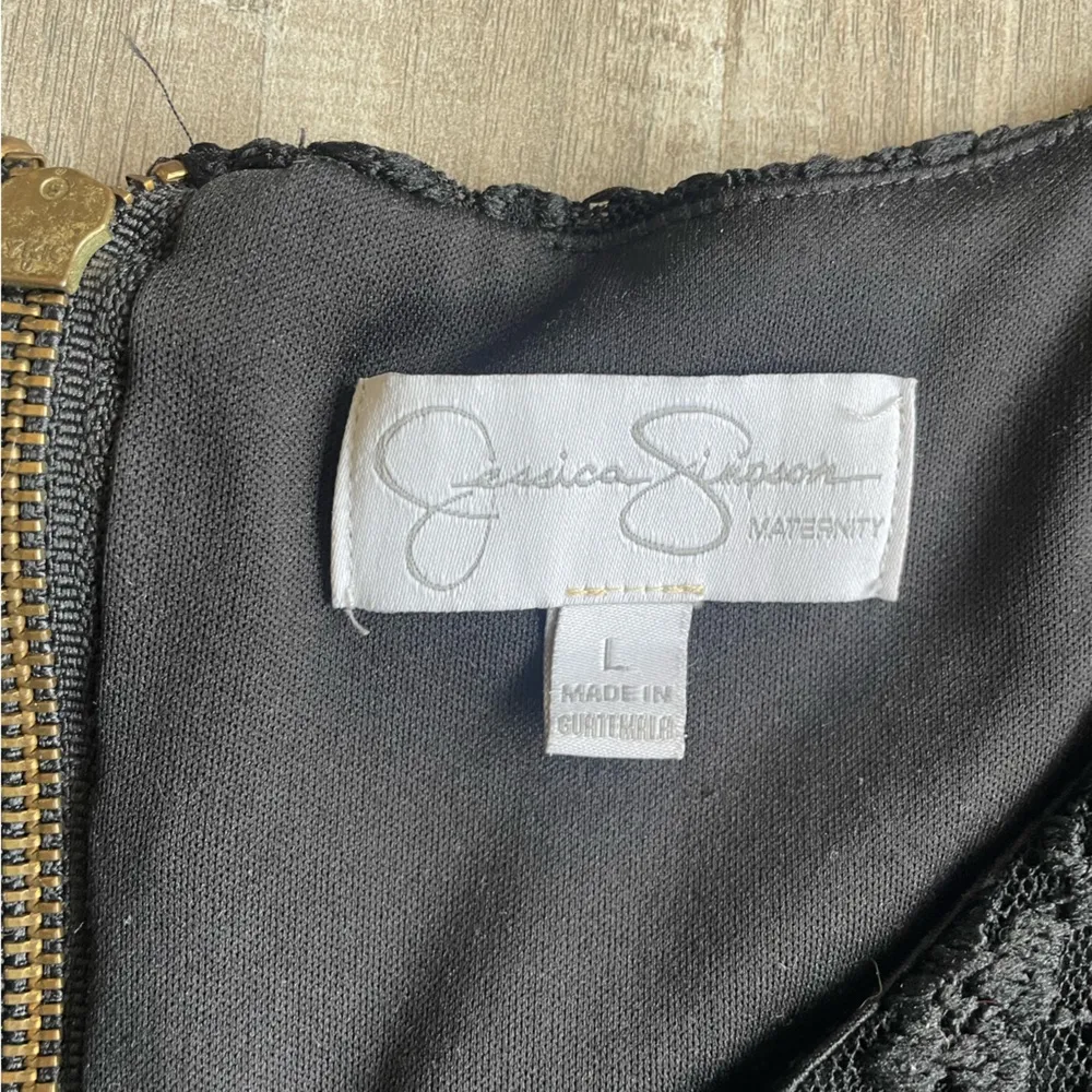 Jessica Simpson Maternity Top Black Lace Large - Image 5