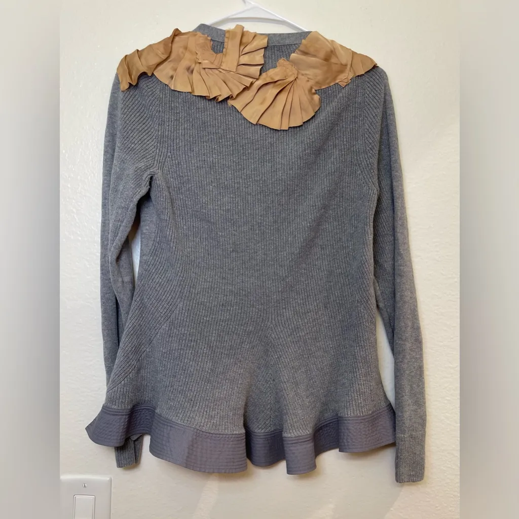 Anthropologie Vermeil Stream Cashmere Cardigan Sweater by Yellow Bird Size M - Image 4