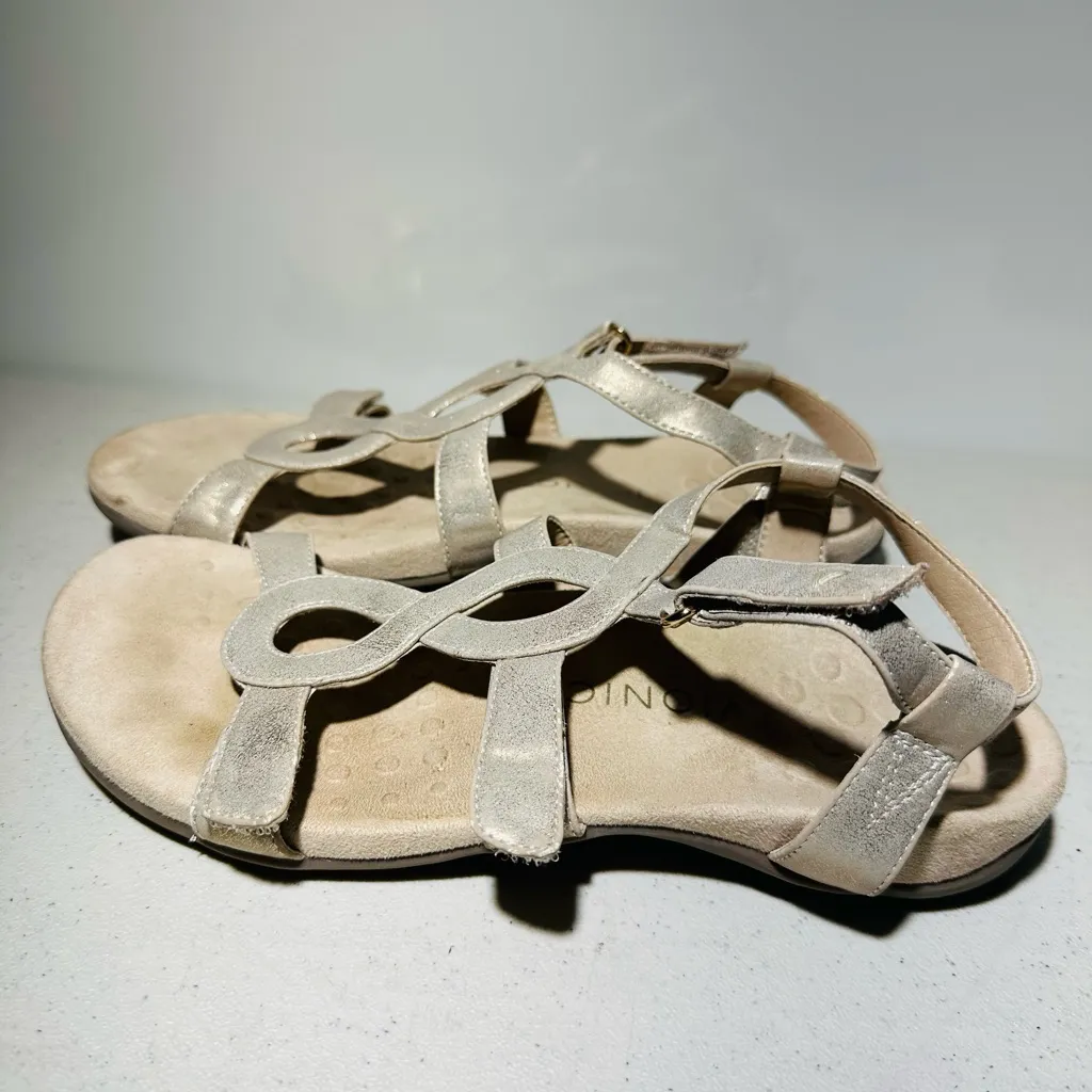 Vionic Rest Jodie 9M 41 Shimmer Ankle Strap Footbed Sandals - Image 4