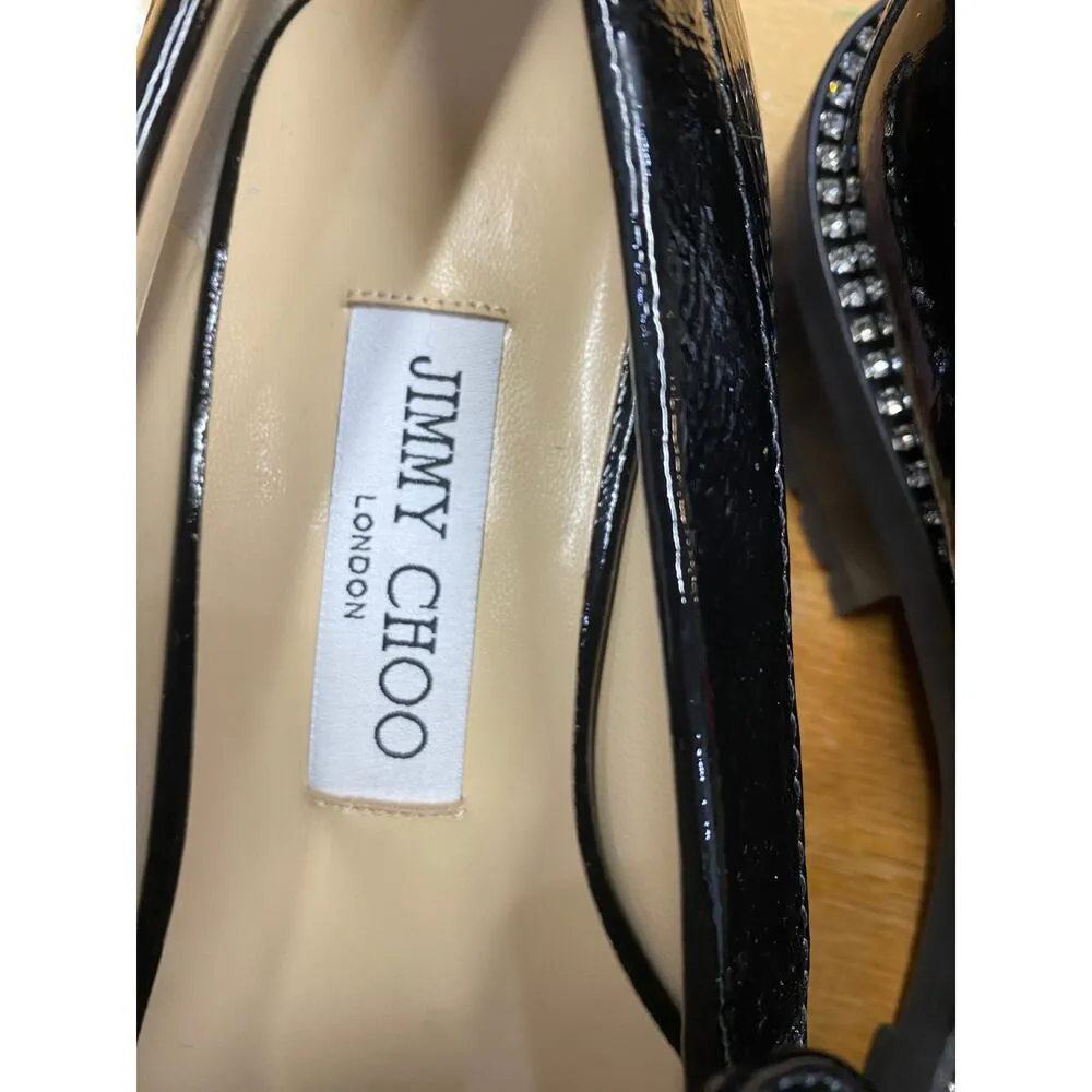 Jimmy Choo Black Patent Deanna 30 Loafers NWOB 
Size 38.5 (L1) - Image 6
