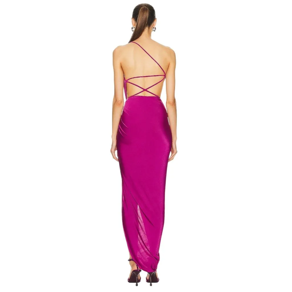 NERVI For Fwrd Luce Dress in Purple IT 36 New womens Long Maxi Gown Size undefined - Image 2