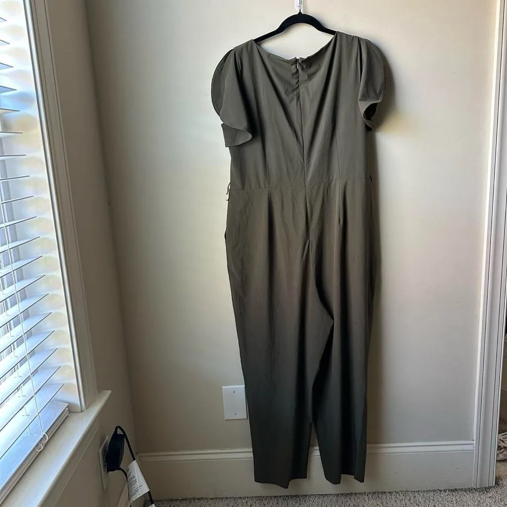 Calvin Klein  Women’s Green Jumpsuit Size 16 - Image 3