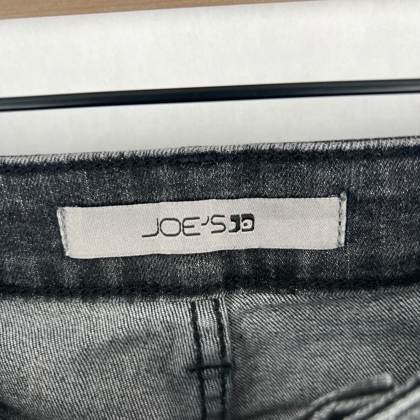 Joe's Jeans Womens 30 Charcoal Gray Denim Cotton Stretch Straight Leg High Rise - Image 4