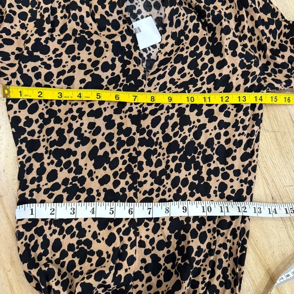 Reformation long sleeve animal print midi dress NWT - Image 9