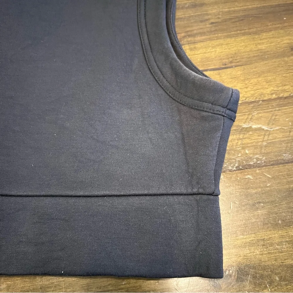 Neil Barrett Neoprene Black Scuba Crop Top Boxy Mock Neck Tank Sleeveless S - Image 2