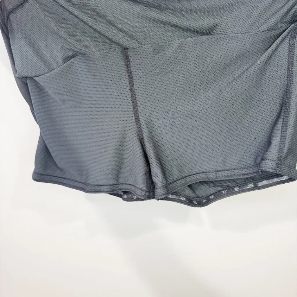 Athleta Stripe Swagger Skort Blue Gray Size Small - Image 4