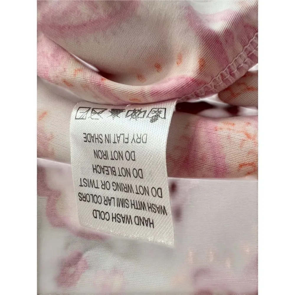 Cabana Life Coral Print Shift Dress Cover Up size L Orange Size L - Image 6