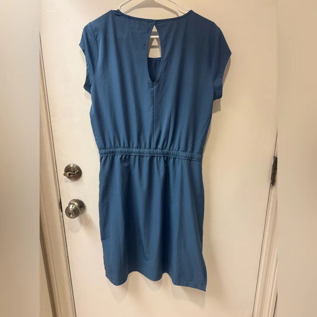 Avalanche Blue drawstring waisted Casual Dress size medium lightweight - Image 2