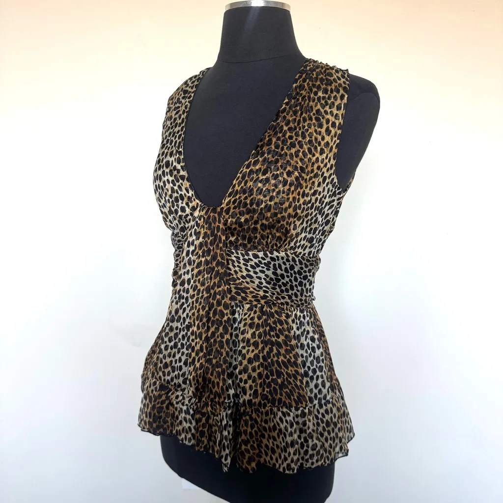 Dolce & Gabbana Silk Animal Print Top - Image 6