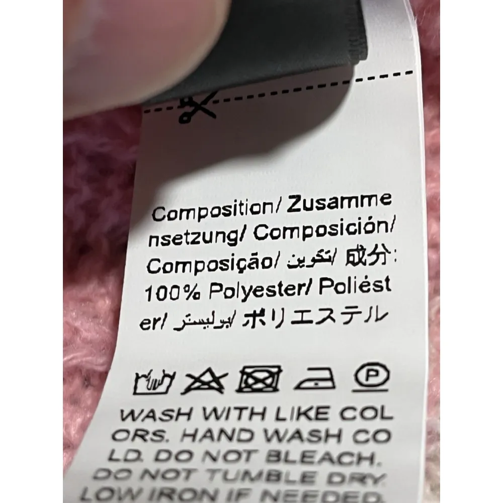 SHEIN Grandma Sweater Womens Small Pink Granny Core Boho Cottage Cable Knit - Image 7