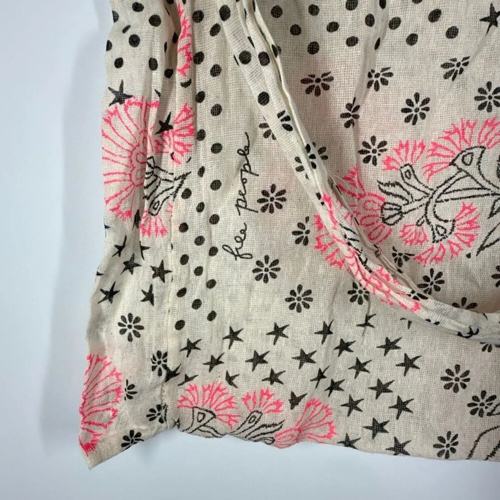 Free People Lightweight Gauze Floral Bag - Image 2
