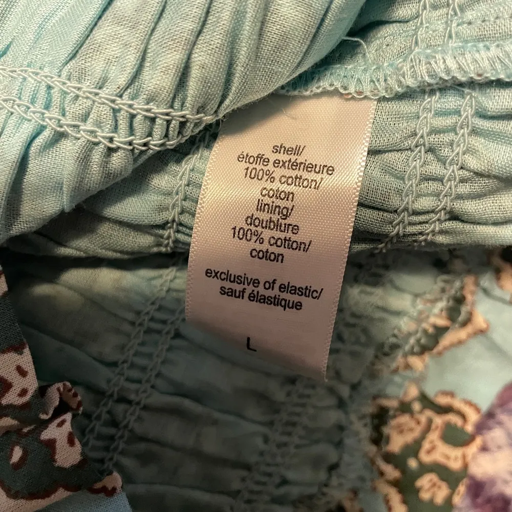 Maurices Powder Blue Smocked Blouse Elegant Top Large Cottage Coquette Fairy - Image 7