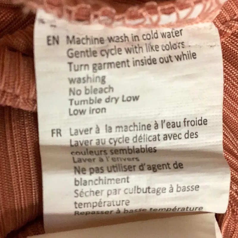 Revamped Size Medium Coral Ribbed One Piece Pantsuit. Preloved - Image 7