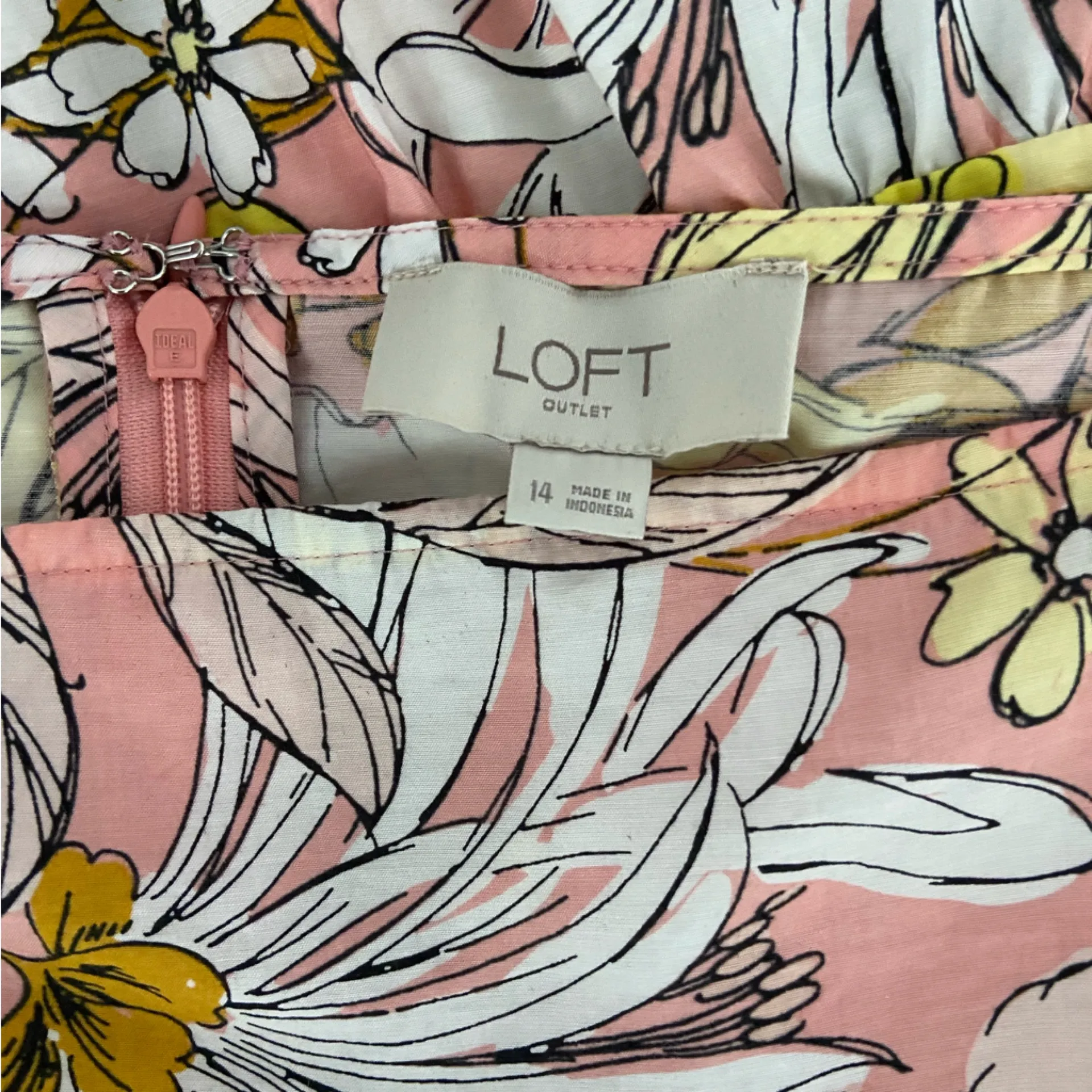 Loft Babydoll Mini Dress Puff Sleeve Square Neck Floral Tiered Cottage Fairy 14 - Image 8