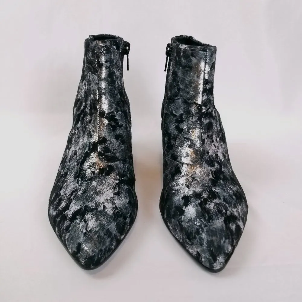 Vagabond "Mia" Metallic Black & Silver Ankle Boots Sz 37EU - Image 6