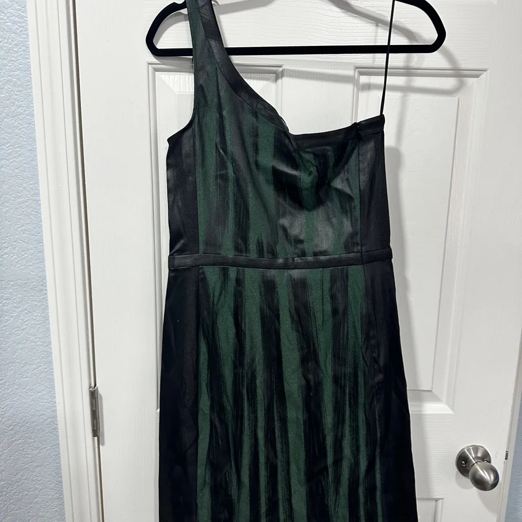 Jay Godfrey Size 8 Black Green Striped One - Image 5