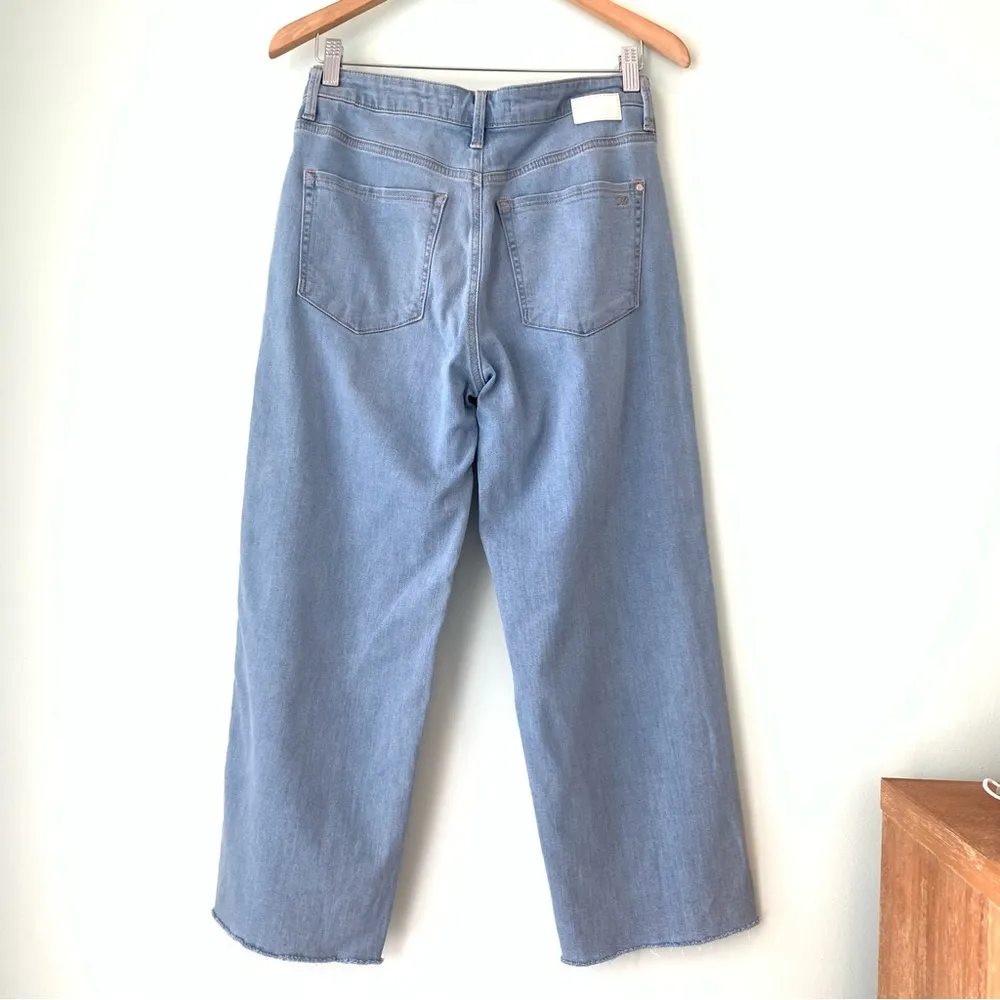 Mavi Jeans Stretch Cristin High-Rise Wide Leg Crop Raw Hem 26 - Image 10