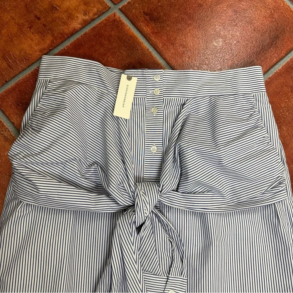 NWT Maeve Anthropologie Deconstructed Oxford Skirt Skirt - Image 5