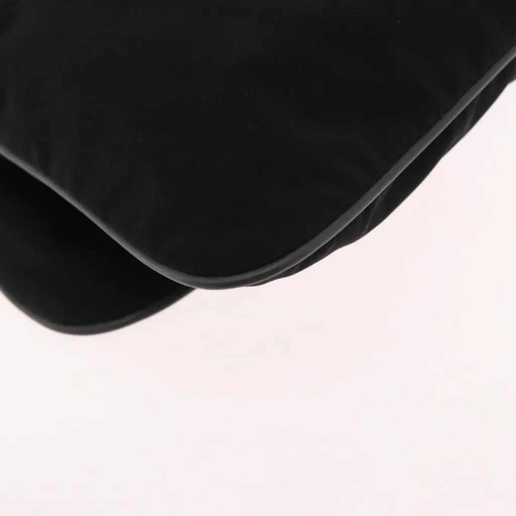 Sports Shoulder Bag Nylon Black Silver Authentic - Image 3