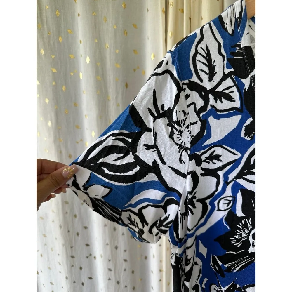 Anthony Richards Hawaiian 100% Cotton Aloha Tropical Floral Midi Dress L Size L - Image 3