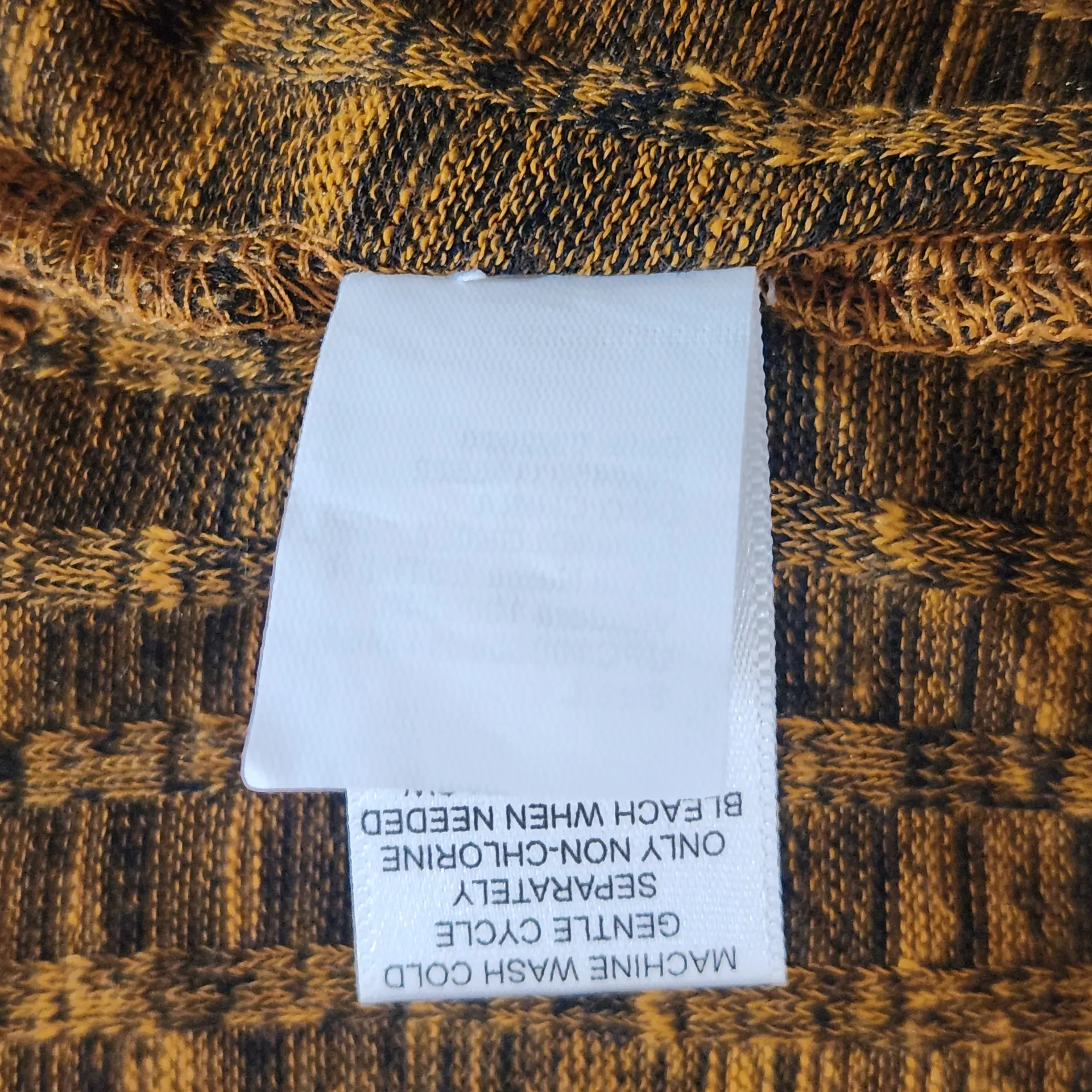 LOGO Lori Goldstein Golden Brown Open Front Cardigan Sweater Vest Size Large - Image 8