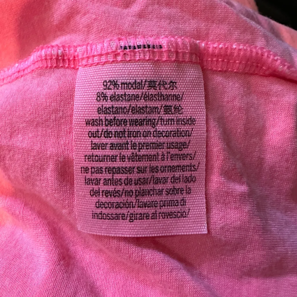 PINK Victoria's Secret Hot Pink Oversized Racerback Super Soft Tank Top Small S - Image 14