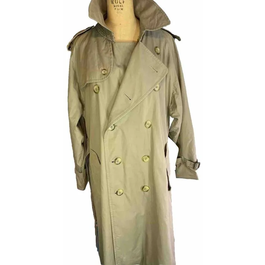 Burberry Burberrys London Old Money Quiet Luxury Minimalist Trench Coat Size 50 - Image 6