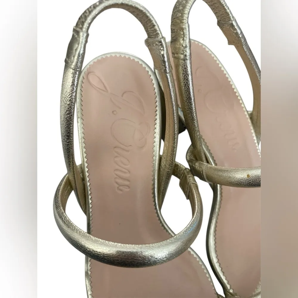 J.crew lucie slingback block-heel sandals in metallic leather
Elegant size 5 1/2 - Image 7