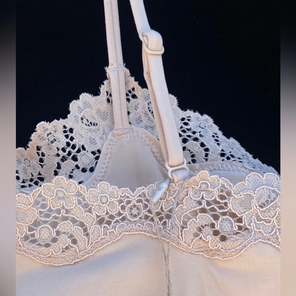 New SKIMS Fits EveryBody Lace Cami Bodysuit Snap Closure Size 2X Color Sand - Image 7