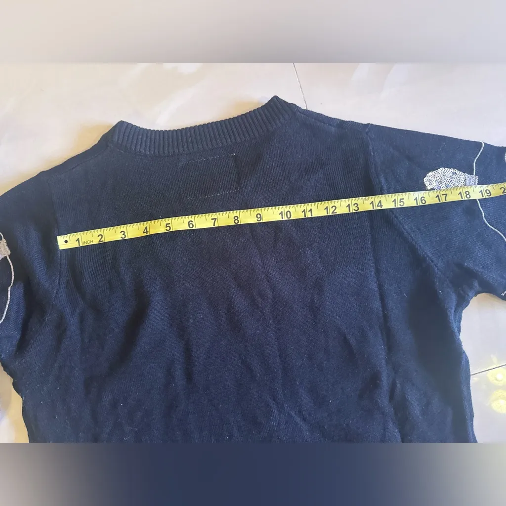 Tipsy Elves Black Christmas Lights Sequin Sweater Dress size L knit Size L - Image 11