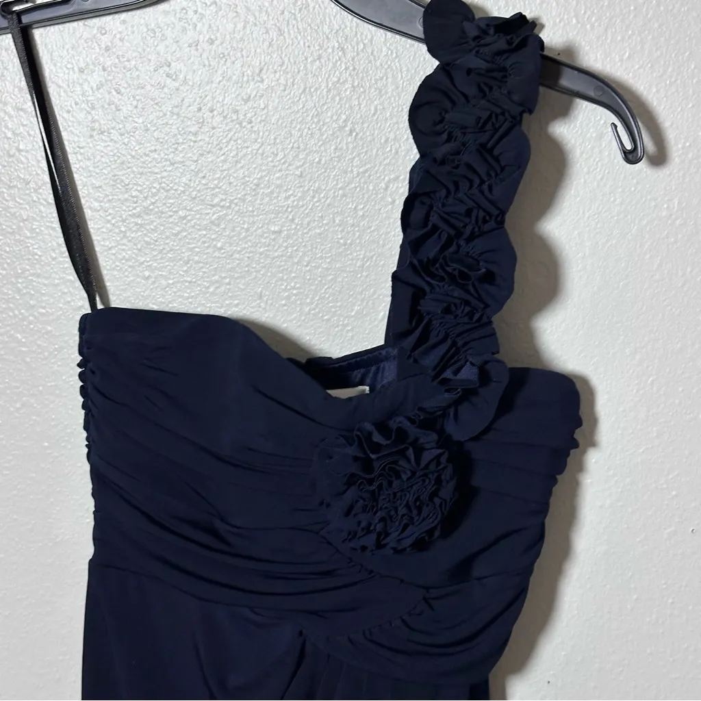 Sweet Storm Women Party One Shoulder Navy Blue Dress size small - Image 4