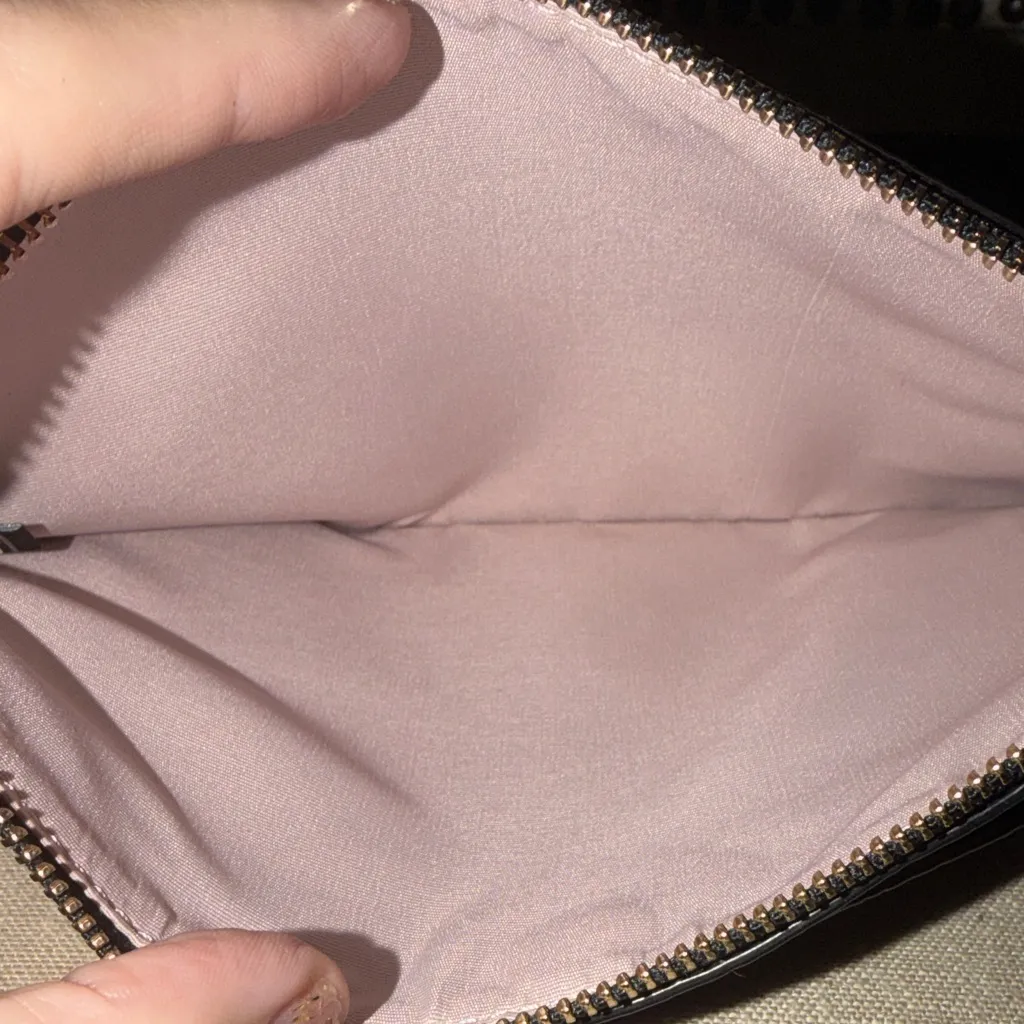 Kate Spade Pebbled Black Leather Cosmetic Case - Image 7