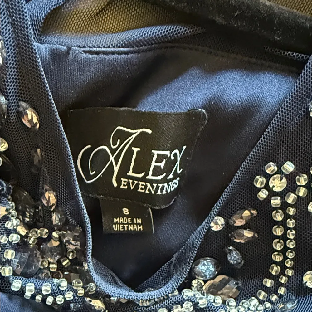 Alex Evenings - Elegant Navy Blue Evening/ Wedding  Gown - Image 3