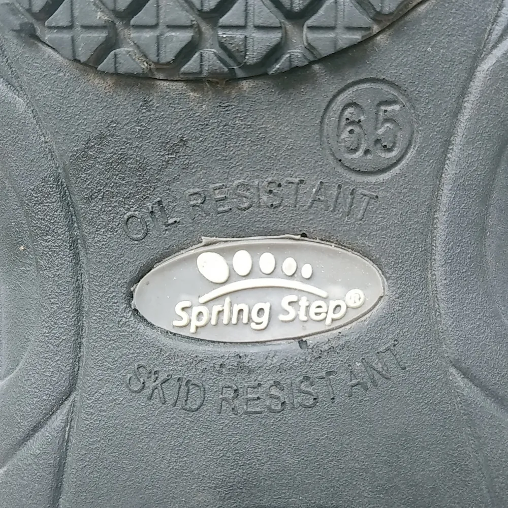 Spring Step  6.5 Butterfly Rainbow Metallic Nursing Clogs Shoes in Black - Image 2