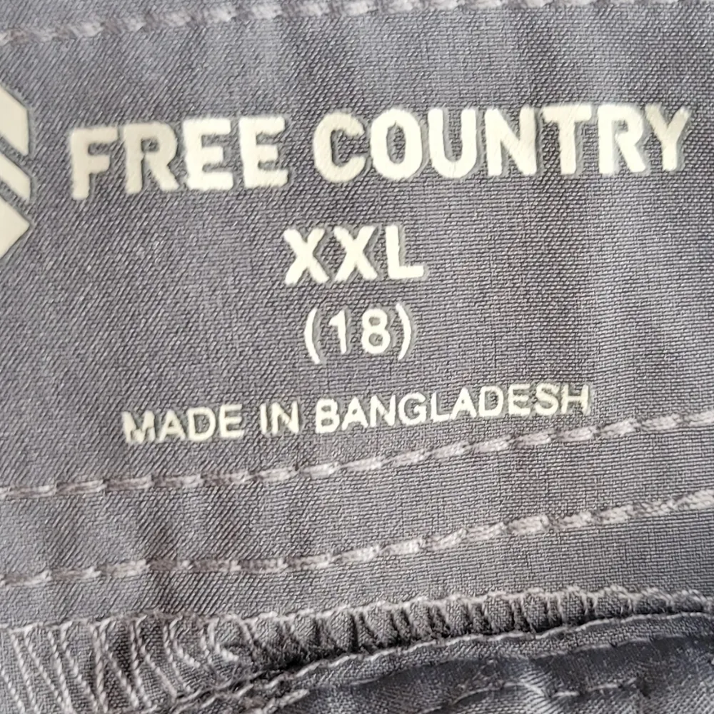 NWT! Free Country Womens Plus Size Cloud Grey Bermuda Board Shorts 2X - Image 3