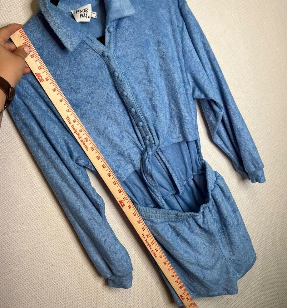 Princess Polly | Blue Beach Cover Up Terry Cloth Towel 2 Set - Image 7