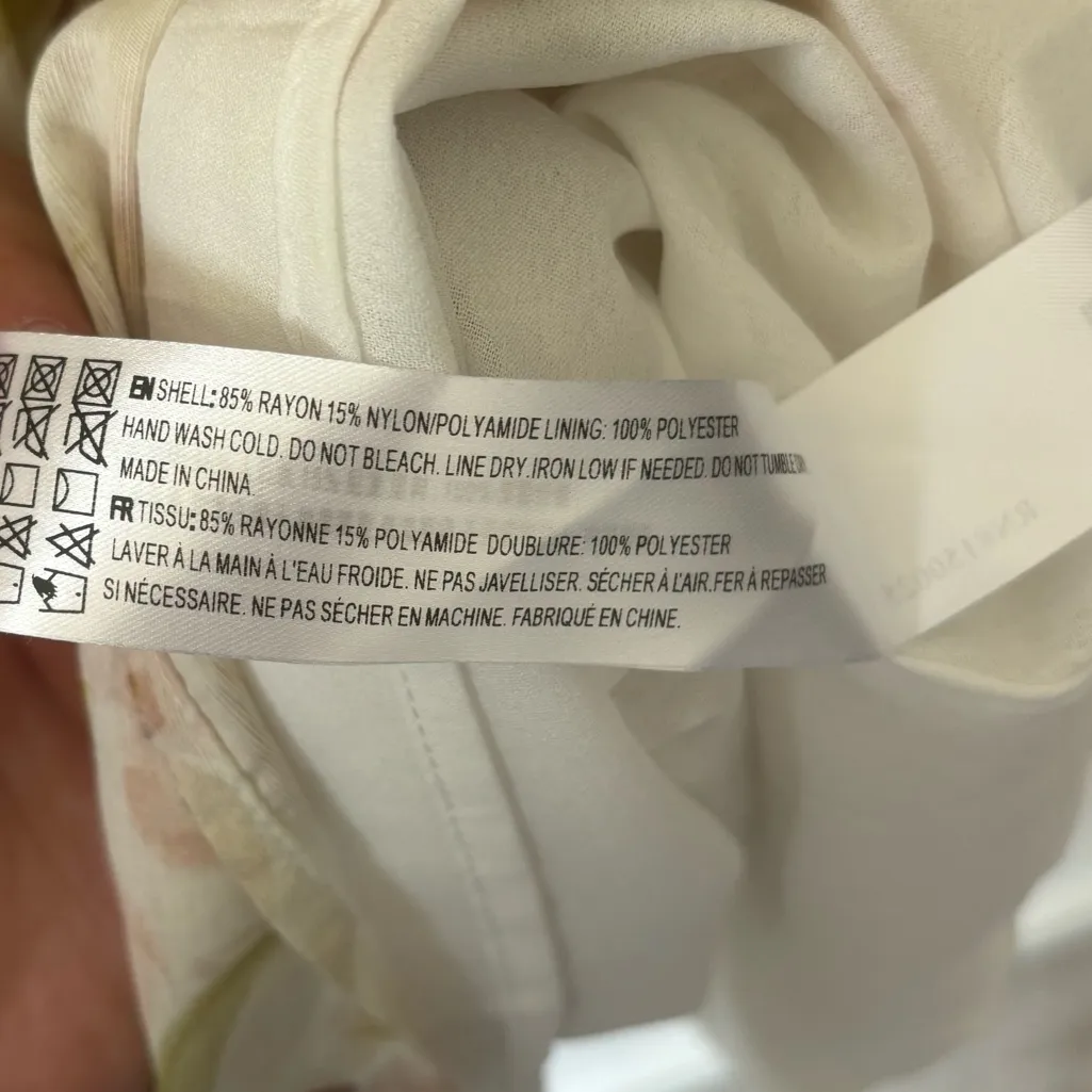 En Saison Callie Mini Dress Floral Puff Sleeve Babydoll Cottagecore Feminine White - Image 12