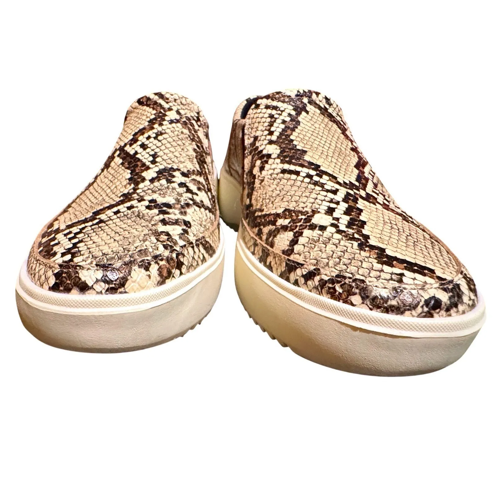 Vionic W7 Snake Print Slip On Sneakers Arch Support Comfort Walking Shoes - Image 2