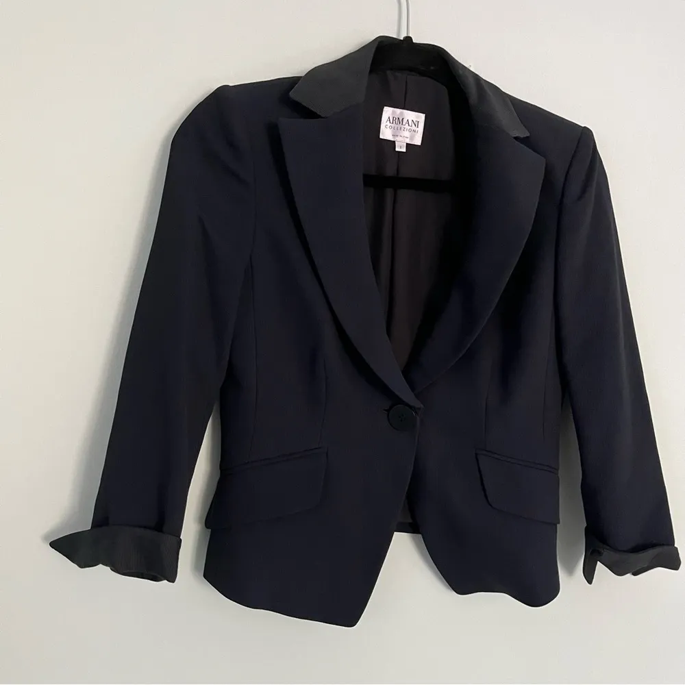 Armani Collezioni Vintage Blazer Single Button Women's Size 2. Stunning! - Image 13
