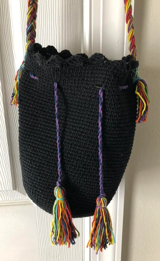 Free People Drawstring Bag Vintage - Image 5