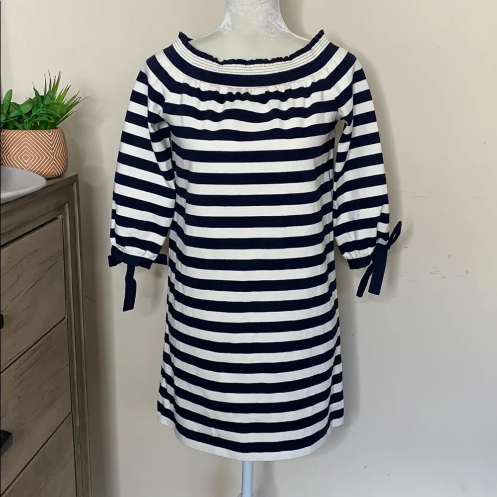j.crew • striped off shoulder dress - Image 47