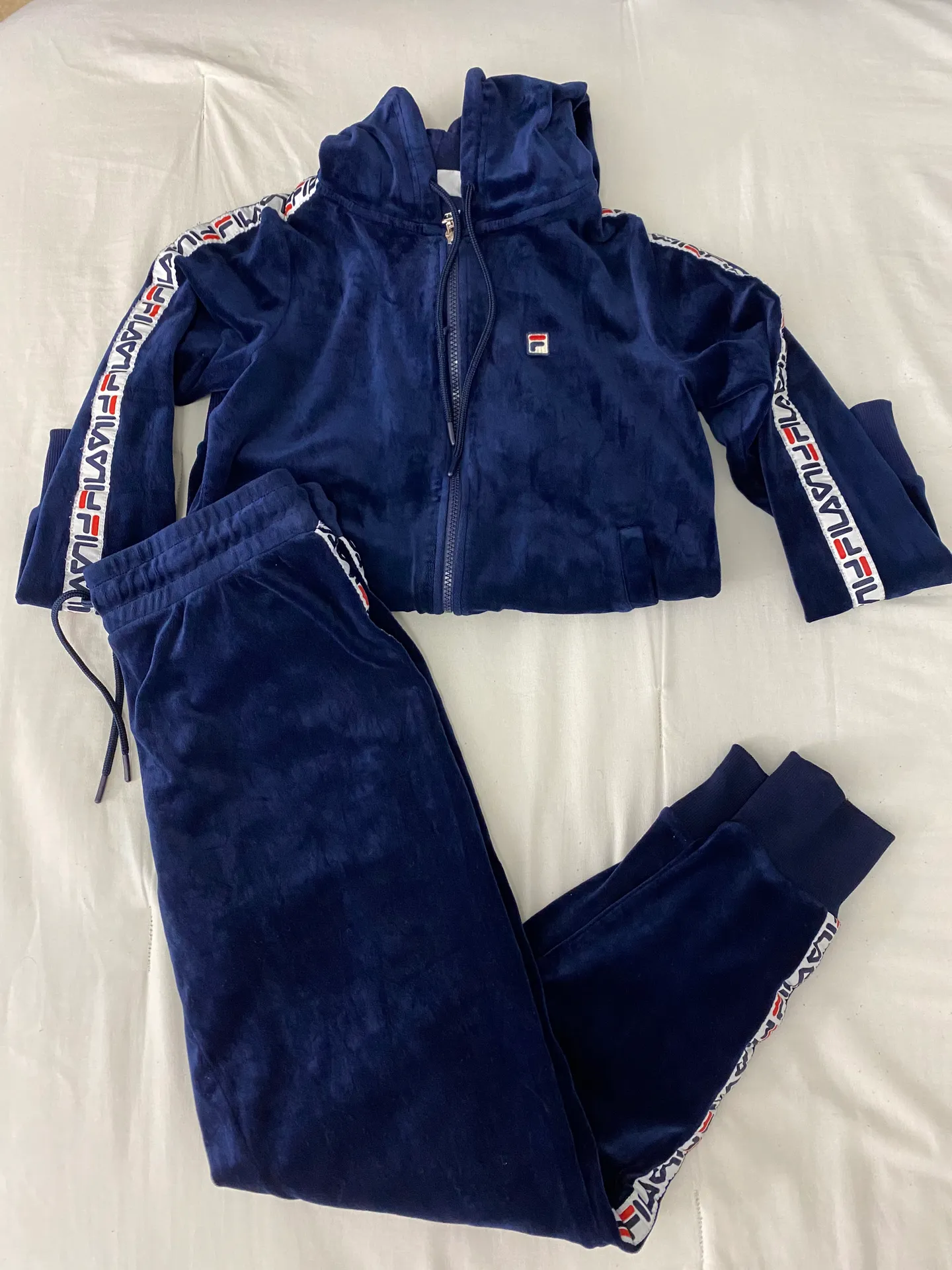 Royal Blue Velvet Matching Sweat Set - Image 4