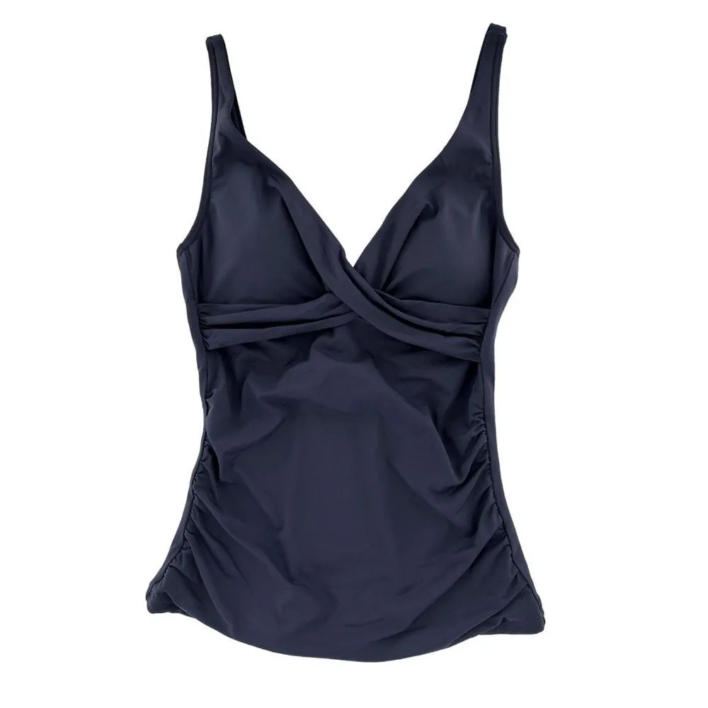 NEW/NWT Sea Folly Night Sky Dark Blue Convertible Tankini Top Size 4 Swimsuit - Image 3