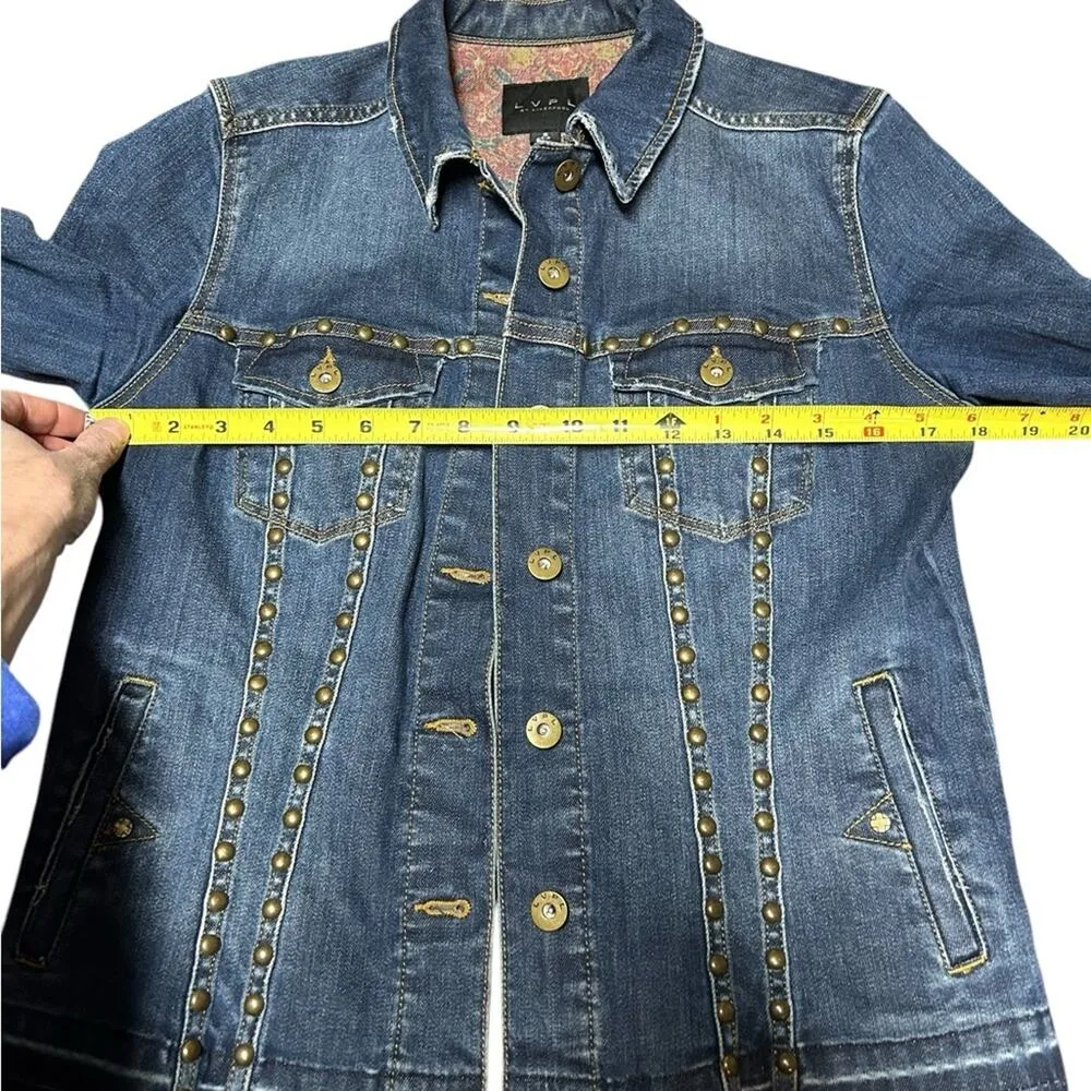 Liverpool studded denim jacket size Small - Image 6