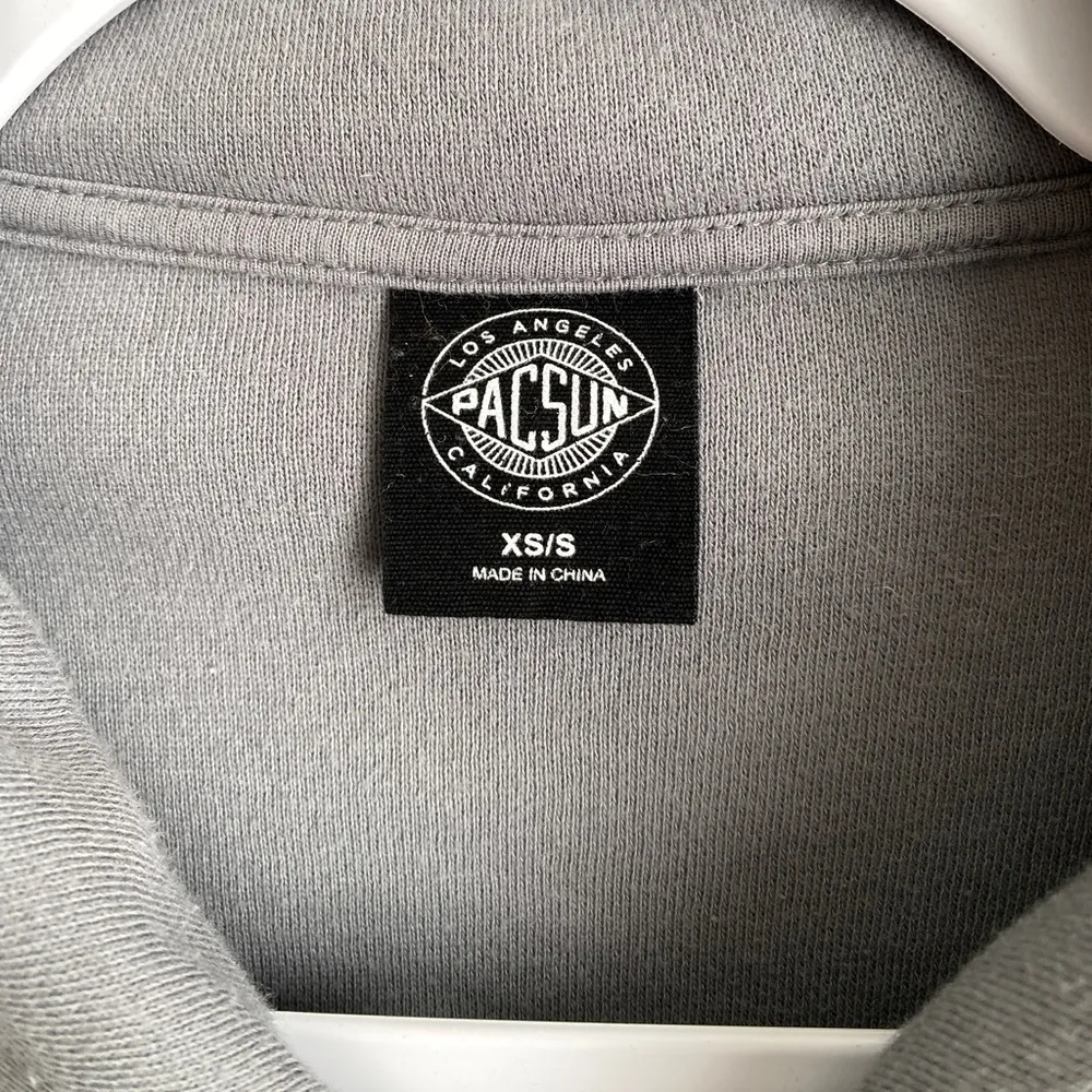 PacSun Shacket Jacket with Pockets and Collar Oversized XS/S Light Gray - Image 8