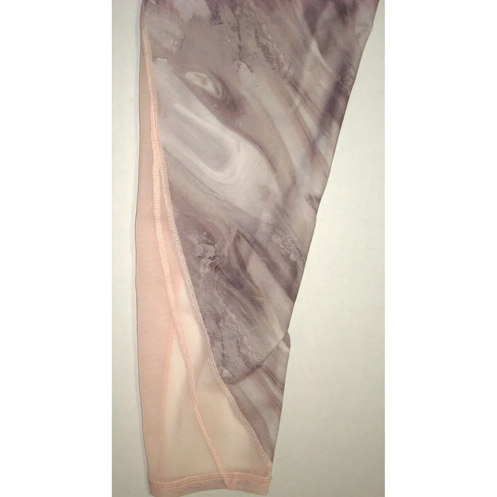 New NWT Womens Calia Tonal Marble Pink Gray Energize Leggings Small Mesh Pockets - Image 7