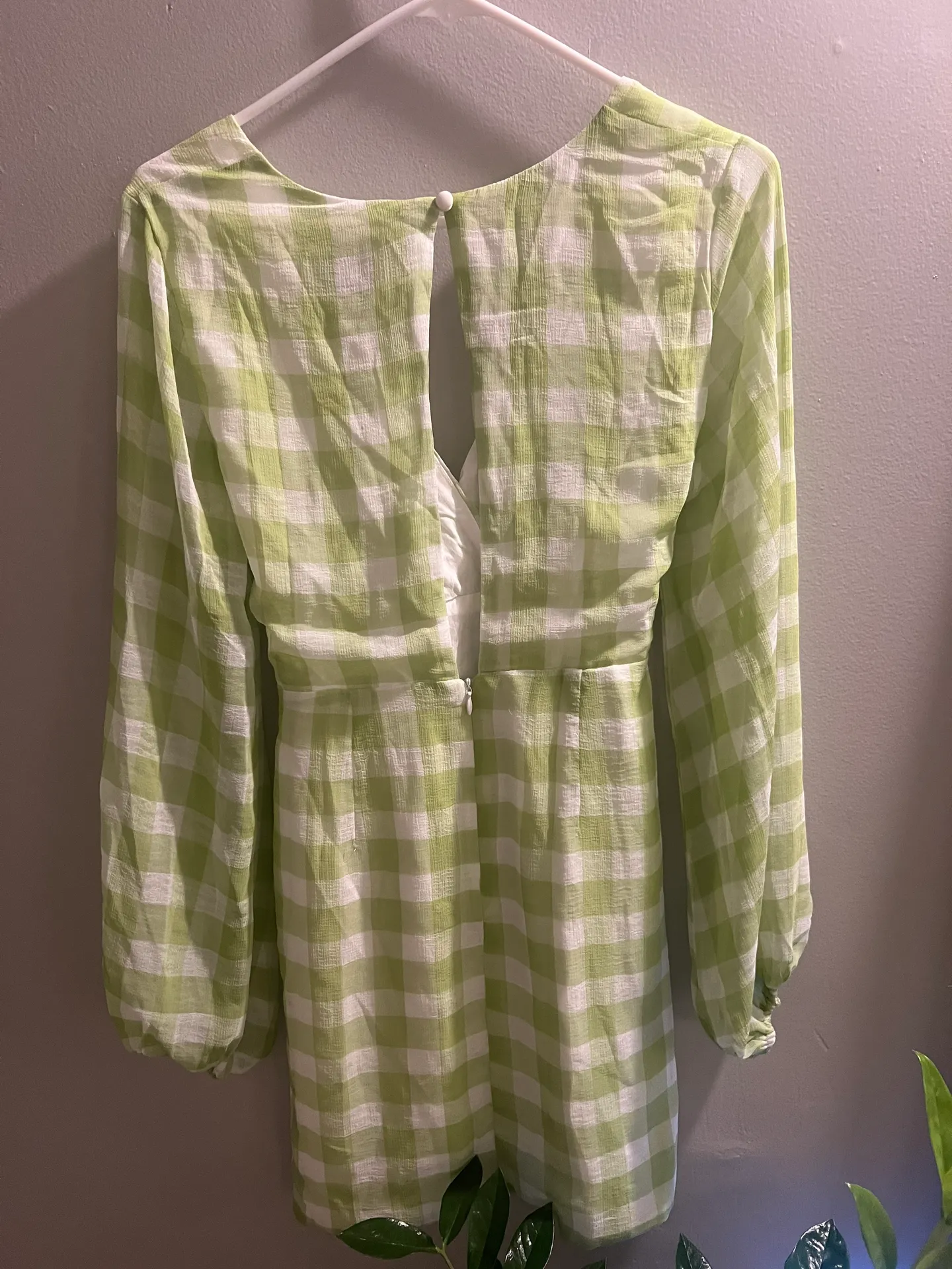 Green Gingham Dress - Image 5